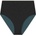 MYMARINI Дамско бикини долнище MYMARINI Women's Highwaist Shorts Bikini bottom - Black / Grey / White (150-5669-0213)