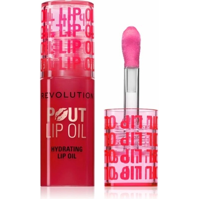 Makeup Revolution Pout Lip olej na pery s hydratačným účinkom Cherry Red 3 ml