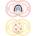 MAM Perfect Night 16+ months биберон Pink/ Yellow 2 бр