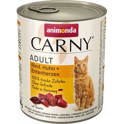 Animonda Carny Adult hovädzie,kura a kačacie srdiečka 800 g