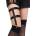 SuperLove Sexy Double Suspender Garters 2158 Black