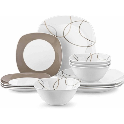 VEWEET NIKITA jedálenská porcelánová sada 12 ks