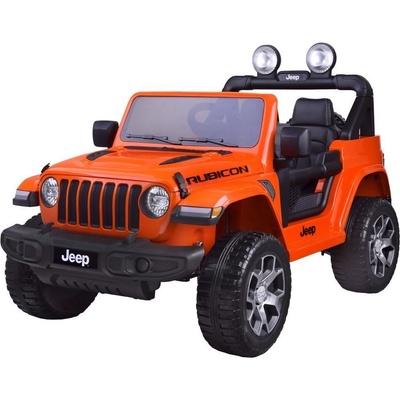 Mamido Elektrické autíčko Jeep Wrangler Rubicon 4x4 oranžová