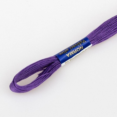 Niťárna Vyšívací příze NORMA / BAVLNKA 4522 ledově fialová, jednobarevná, 1,5g/15m