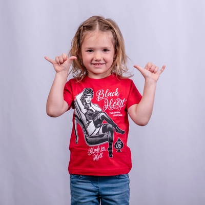 Black Heart PIN UP KID Černá