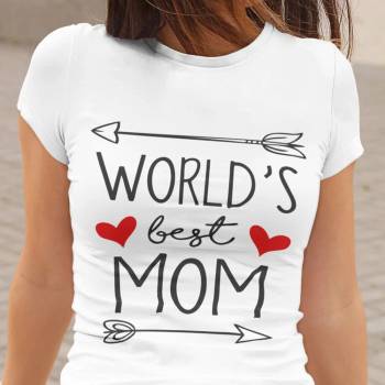 Image 1 of Art gift Тениска - World`s best Mom