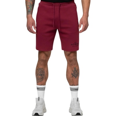 Pitbull West Coast pánske šortky SAMPSON burgundy