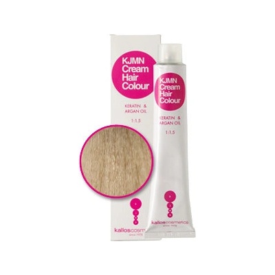 Kallos KJMN Cream Hair Color - krémová profesionálna farba na vlasy, 100 ml 10.1 platinová popolavá blond