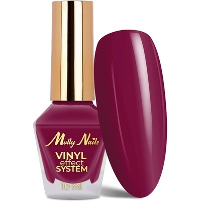 Klasický lak na nehty MOLLYNAILS 10ml Vinyl Effect System Fuchsia