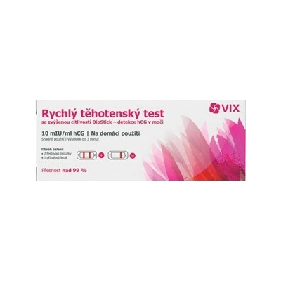 Vix tehotenský test zvýšená citlivosť 2 ks