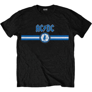 Image 1 of AC/DC Blue Logo & Stripe Black 2XL Риза (ACDCTS80MB05)