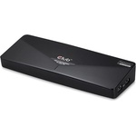 Club 3D Док станция за преносими компютри Club 3D - CSV-3103D (ДВОЕН ДИСПЛЕЙ/4K, 3.2 USB-A към HDMI, DP, DVI-D, 3xUSB-A, RJ45, 3, 5 жак аудио + микрофон) (CSV-3103D)