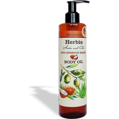 HERBIS Telový olej proti striám 200 ml