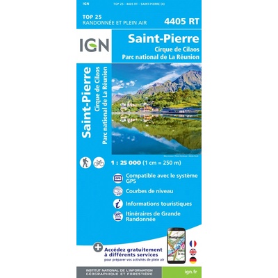 IGN vydavatelství mapa St. Pierre Cirque 1:25 t. (Reunion)