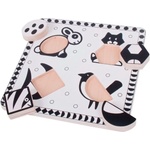 Bigjigs Toys Дървен пъзел Bigjigs - Черно-бели животни, Вид 1 (BJ515) - baby