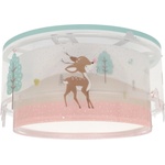 Dalber 61276 - Детска плафониера LOVING DEER 2xE27/15W/230V (PI565)
