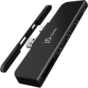 j5create Докинг станция j5create JDD320B, USB-A, Mini DP, SD, MicroSD, HDMI - J5-JDD320B (J5-JDD320B)