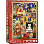 EUROGRAPHICS - Puzzle Vintage Posters retro - 1 000 piese