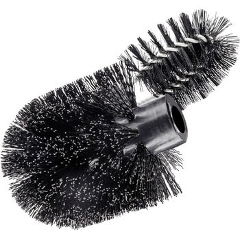 WENKO Черна пластмасова глава за четка за тоалетна с резервна четка Ø 8 cm - Wenko (22235100)