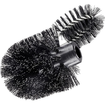 WENKO Черна пластмасова глава за четка за тоалетна с резервна четка Ø 8 cm - Wenko (22235100)