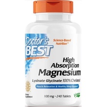 Doctor´s Best High Absorption Magnesium Magnez 120 kapsúl