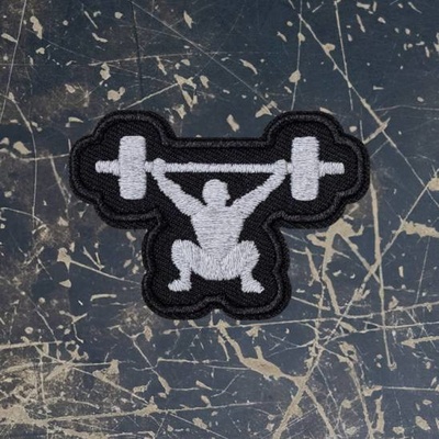 Workout nášivka se suchým zipem WORKOUT - Snatch 6 x 4 cm (reflexní)