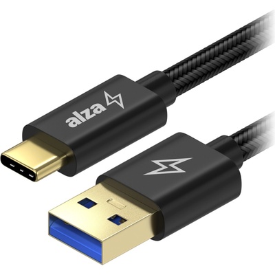 AlzaPower APW-CBTC0072B AluCore USB-A to USB-C 3.2 Gen 1 5Gbps, 2m, černý
