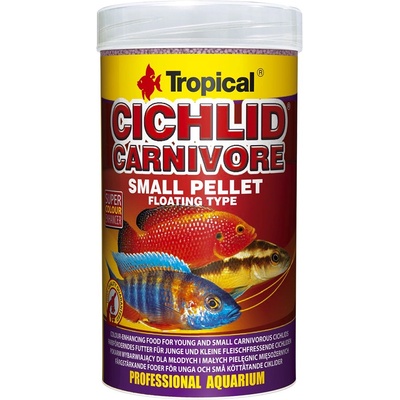 Tropical Cichlid Carnivore Small Pellet 250мл/90г