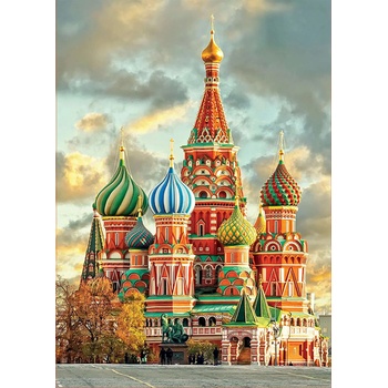 Educa - Puzzle St Basils Cathedral, Moscow - 1 000 piese