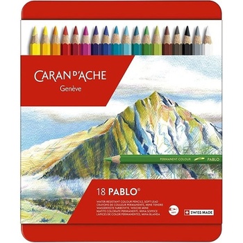Caran d'Ache Pablo 18 farieb v kovovom boxe 666.318