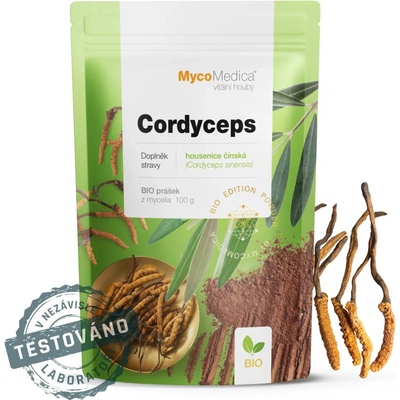 MycoMedica Cordyceps housenice červená prášok BIO 100 g