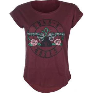 NNM дамска тениска Guns N' Roses - Drawn Bullet Logo - Dark Red - 51986200