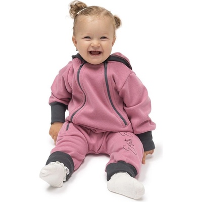 ESITO Teplákový overal rostoucí Warmkeeper Cyclamen pink růžová