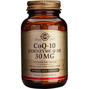 Solgar Хранителна добавка Коензим Q 10, Solgar Coenzyme Q10, 30mg 90caps
