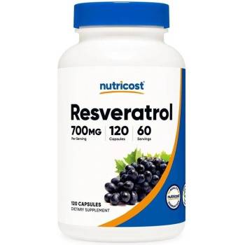 Nutricost Resveratrol, 700 mg, 120 капсули, Nutricost (67948 (022101) NC)