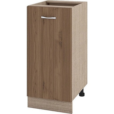 ИРИМ Долен шкаф с една врата и рафт Сити МО-21 мока / орех адмирал 40 см