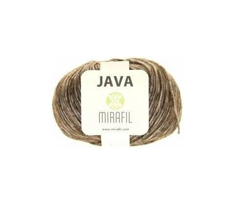 Mirafil Příze Java 003 - hnědá melange