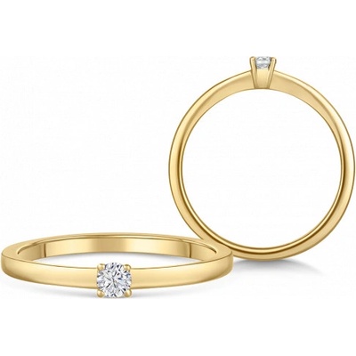 Sofia Diamonds zlatý zásnubní prsten s diamantem BDRB00062YG