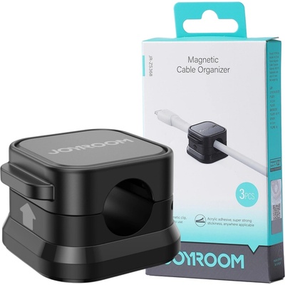 Joyroom JR-ZS368 Magnetický organizér káblov 3 ks čierny
