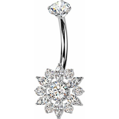 MARRE Piercing do pupíku kytička TITAN TIT1596