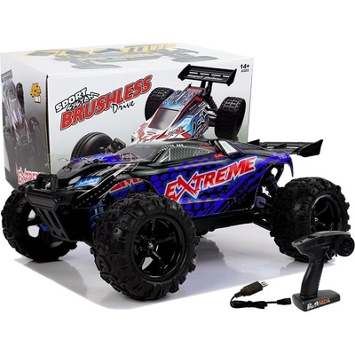 LEAN Toys Rally Car na diaľkové ovládanieModrá ENOZE 9302E Rýchlosť 45 km/h 1:18