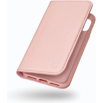 Pouzdro CYGNETT iPhone X Leather Wallet Case in růžové