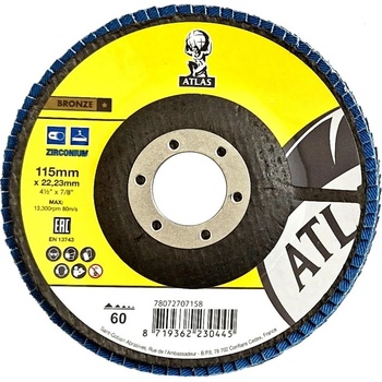 Atlas Lamelový kotouč 115 x 22.2 mm P80 KX663 78072707159