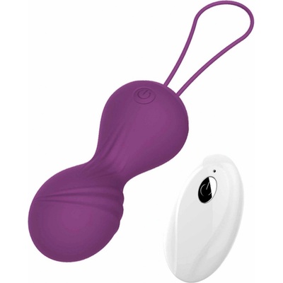 B - Series Magic Vibrační silikonové Kegel Balls Purple