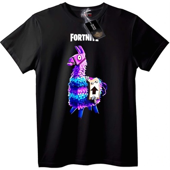 NOONEBRAND Тениска Fortnite Лама Пиньата - 2XL, White