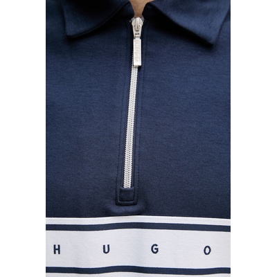 HUGO мъжки с памук nautix zip polo (50566157)