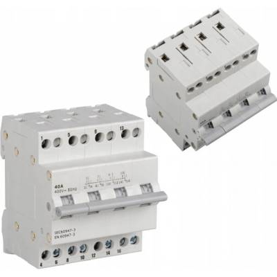 Kanlux instalační přepínač IDEAL síť/agregát I-0-II KCS-40A/4P 40A