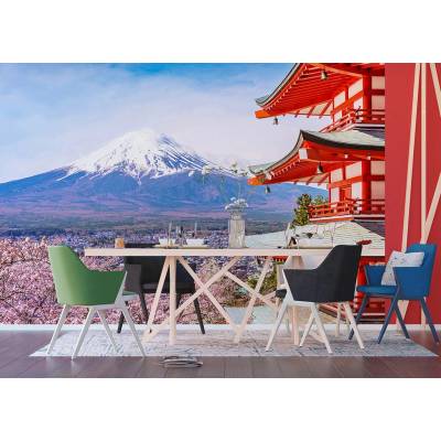 AG Design FTNXXL-1238 Vliesová fototapeta Japonská hora rozměry 360x270 cm