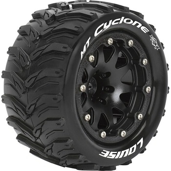 Louise RC MT-CYCLONE SOFT 1/10 0 offset 12 mm hex Black Bead-Lock Rims L-T3310SB