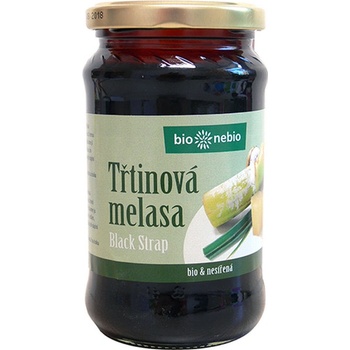 BioNebio MELASA trstinová čierna nesírená bio 450 g